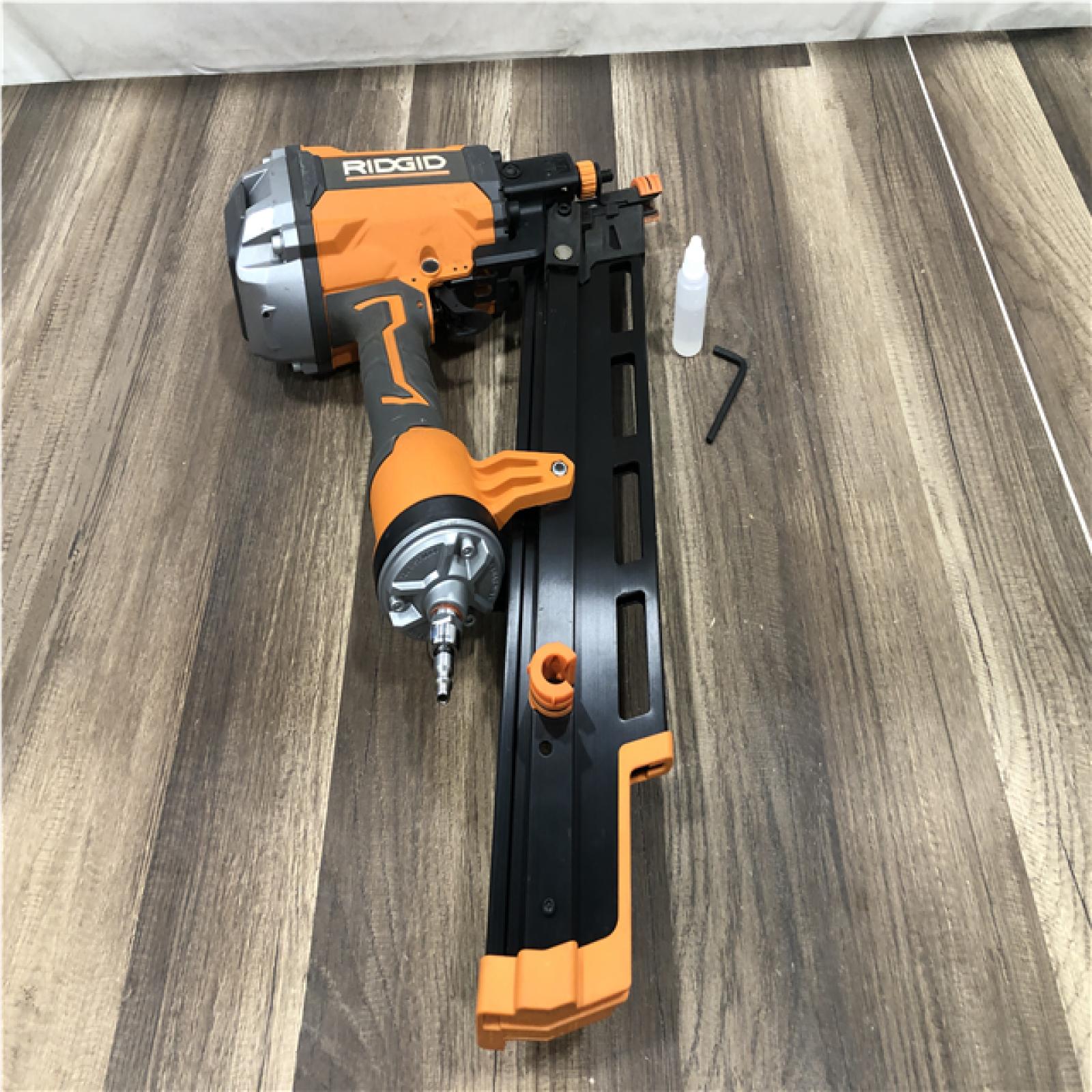 AS-IS RIDGID Pneumatic 21-Degree 3-1/2 in. Round Head Framing Nailer