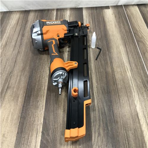 AS-IS RIDGID Pneumatic 21-Degree 3-1/2 in. Round Head Framing Nailer