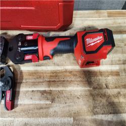 HOUSTON LOCATION - AS - IS Milwaukee 18V Lithium-Ion Cordless Short Throw Press Tool with 3 PEX Crimp Jaws Kit