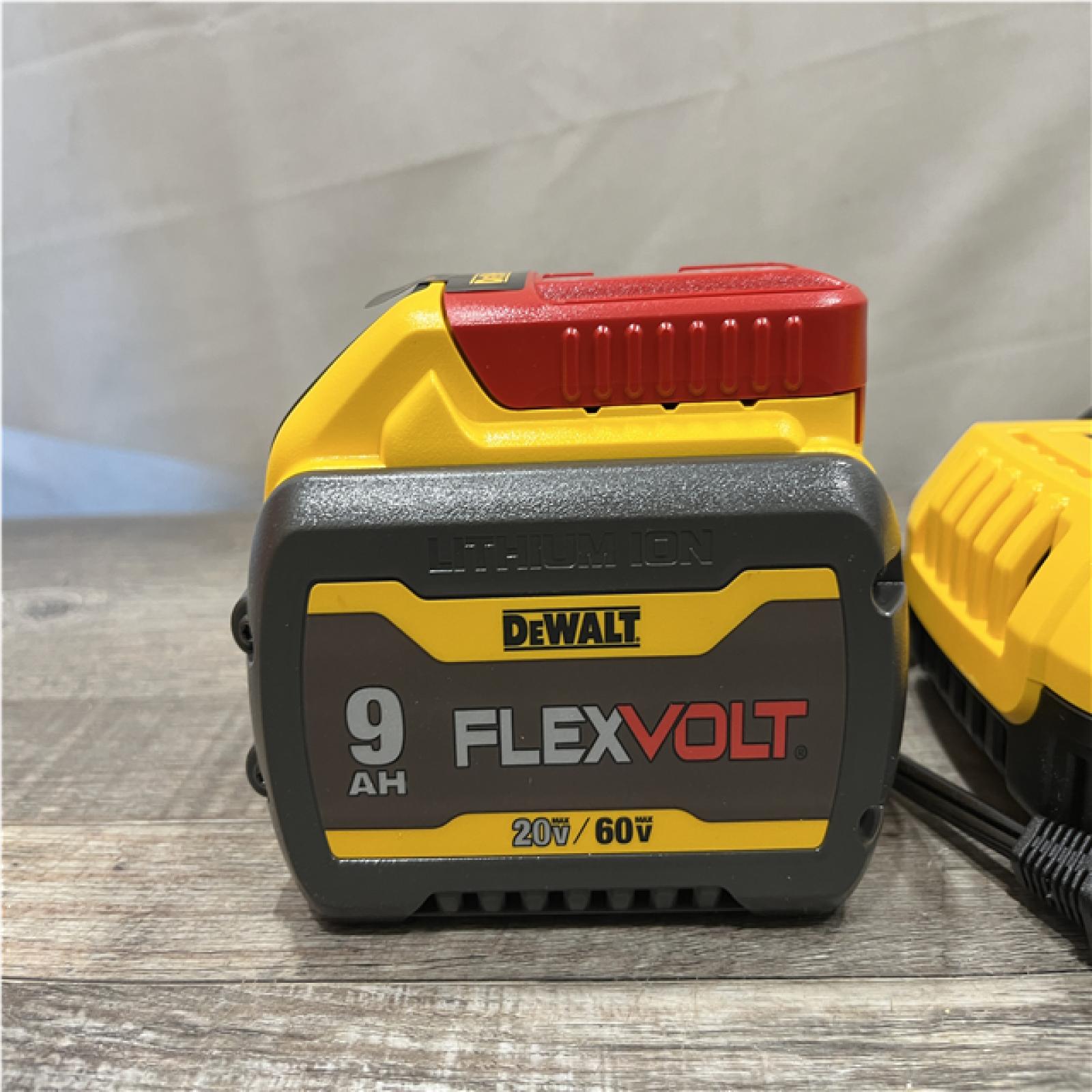 AS-IS DEWALT 20V/60V MAX FLEXVOLT Lithium-Ion 9.0Ah Battery and Charger Starter Kit