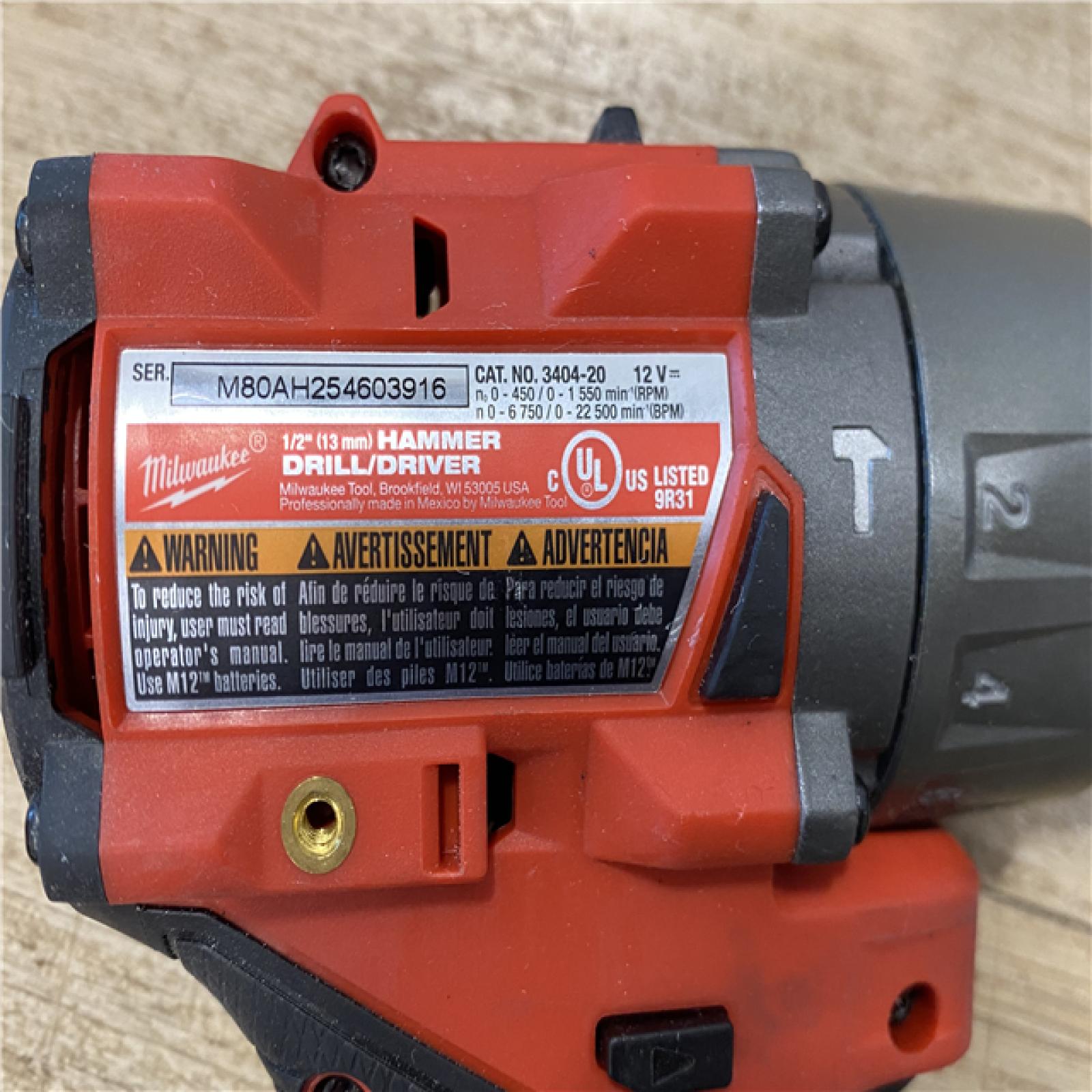 AS-IS Milwaukee FUEL 12-Volt Lithium-Ion Brushless Cordless Hammer Drill and Impact Driver Combo Kit