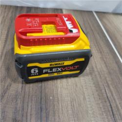 AS-IS DEWALT FLEXVOLT 20V/60V MAX Lithium-Ion 6.0Ah Battery Pack with 6 Amp Output Charger