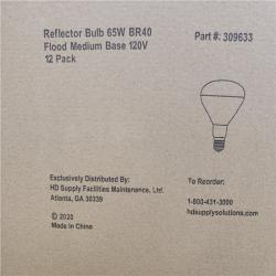 Phoenix Location NEW Reflector Bulb 65W BR40 Flood Medium Base 120V 12 Pack Pallet (21 Boxes)