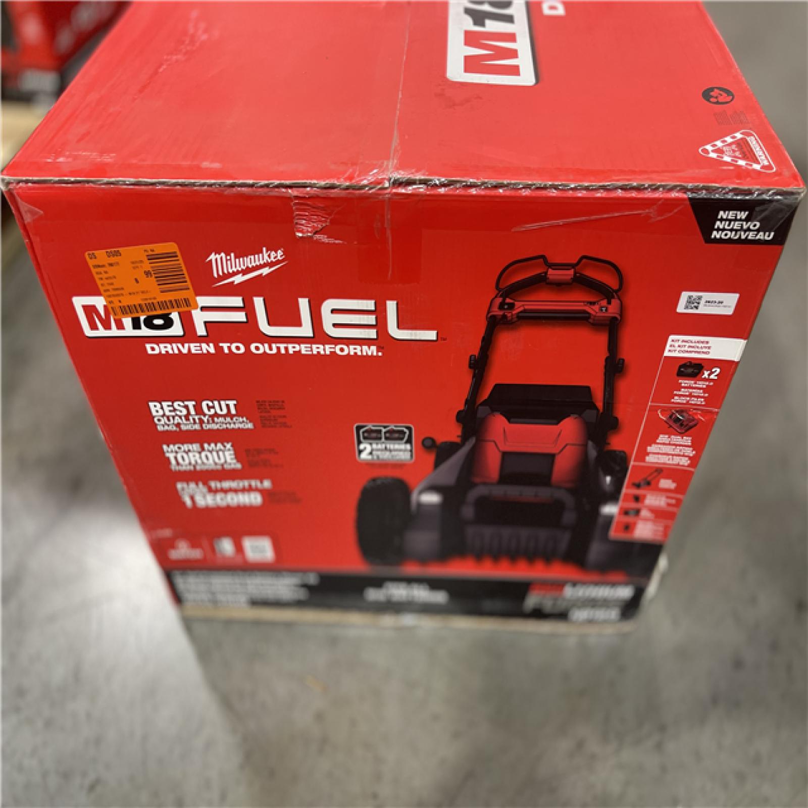 NEW!- Milwaukee M18 FUEL 21 Self-Propelled Dual Battery Mower Kit w/ (2) 12 Ah Forge Batteries & Dual Bay Rapid Charger