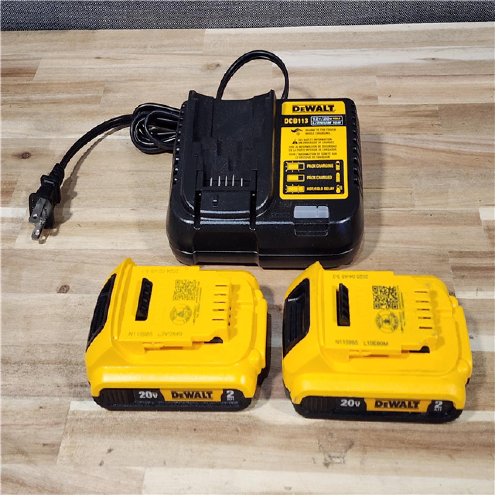 HOUSTON LOCATION - AS-IS DEWALT 3 TOOL COMBO KIT W/ (2) BATTERY & CHARGER