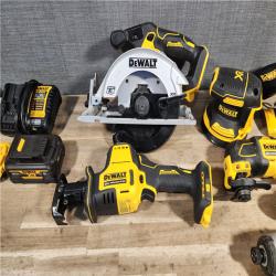 HOUSTON LOCATION - AS-IS DEWALT 20-Volt MAX Lithium-Ion Cordless 7-Tool Combo Kit with 2.0 Ah Battery, 5.0 Ah Battery and Charger