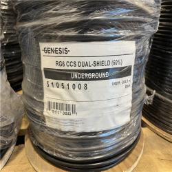 AS-IS Genesis Cable 51051008 Genesis® RG6 Water Resistant Coaxial Cable ( 12 - PACK )