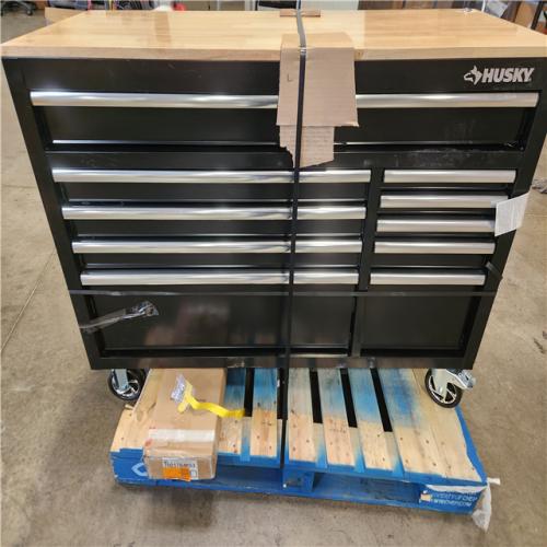 Phoenix Husky Modular Tool Storage 52 in. W x 20 in. D Standard Duty Black Mobile Workbench Cabinet