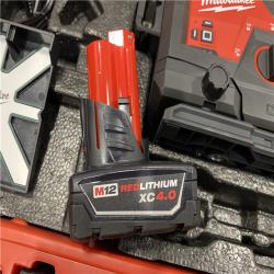 AS-IS Milwaukee 12-Volt Lithium-Ion Cordless Green 250 ft. 3-Plane Laser Level Kit