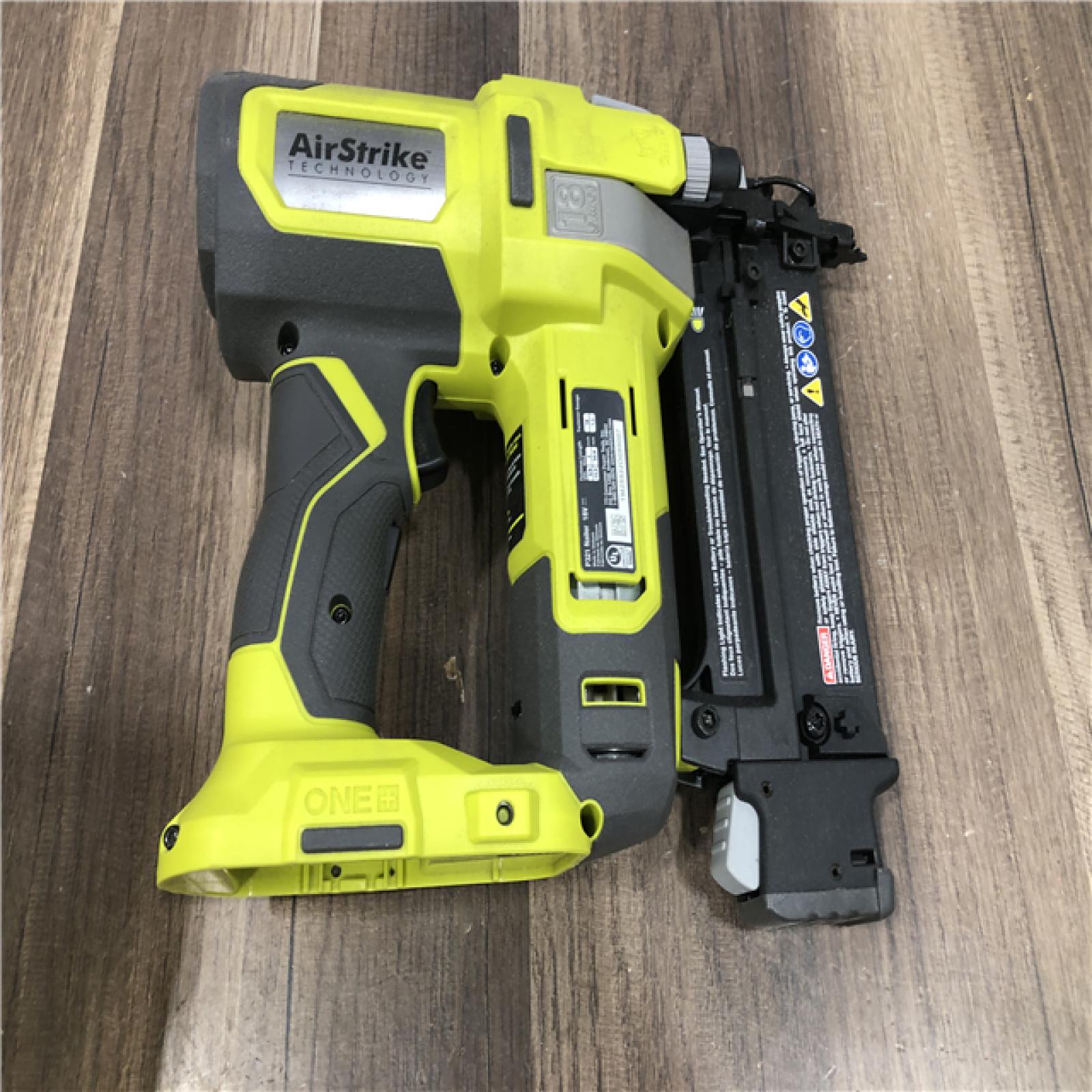 AS-IS RYOBI ONE+ 18V 18-Gauge Cordless AirStrike Brad Nailer (Tool Only)