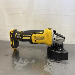 AS-IS- DEWALT 20V MAX XR Cordless Brushless 4.5 in. Slide Switch Small Angle Grinder with Kickback Brake (Tool Only)