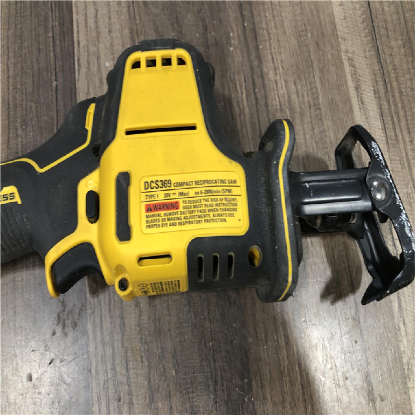 AS-IS DEWALT ATOMIC 20V MAX Cordless Brushless Compact Reciprocating Saw (Tool Only)