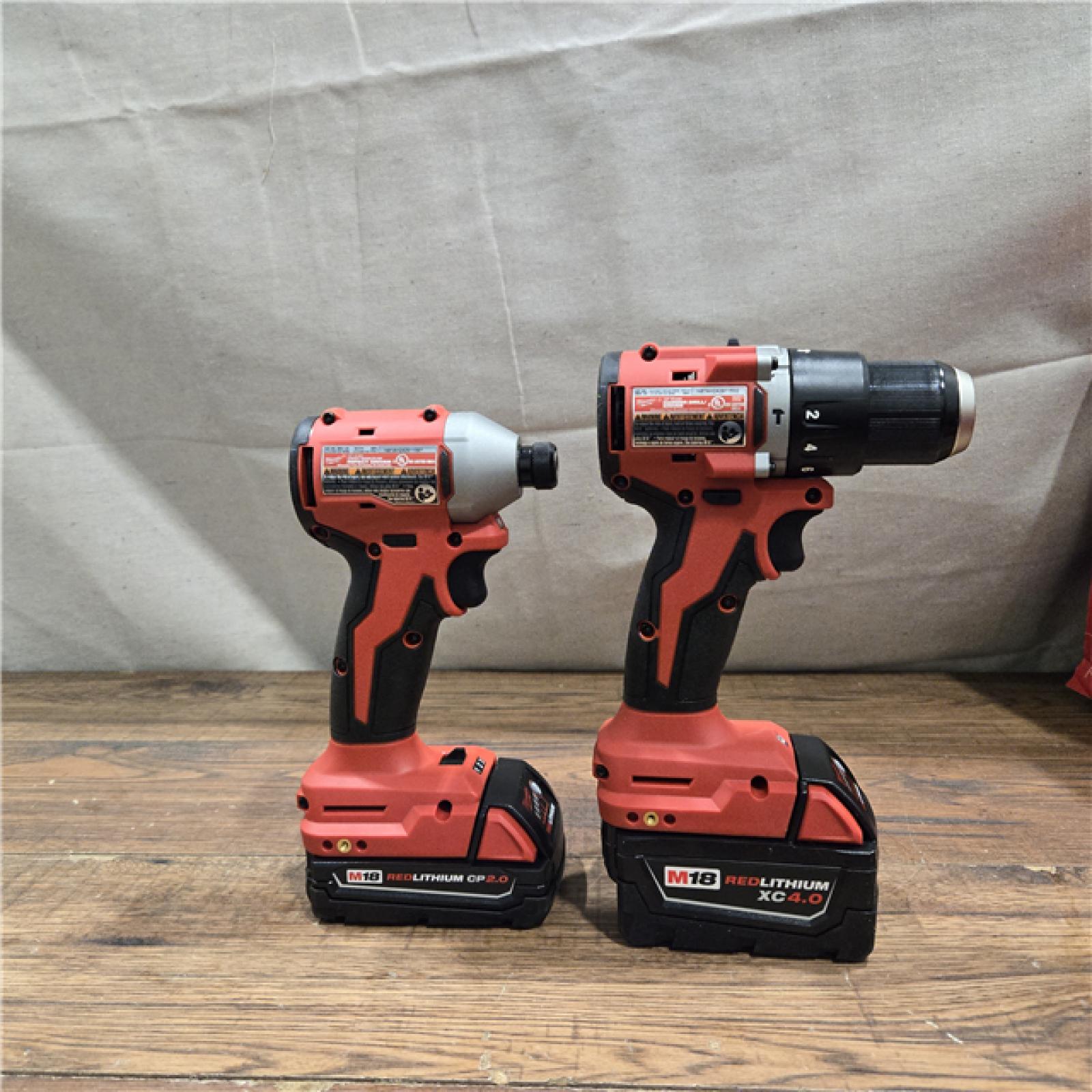 AS-IS Milwaukee M18 Compact Brushless 2-Tool Combo Kit
