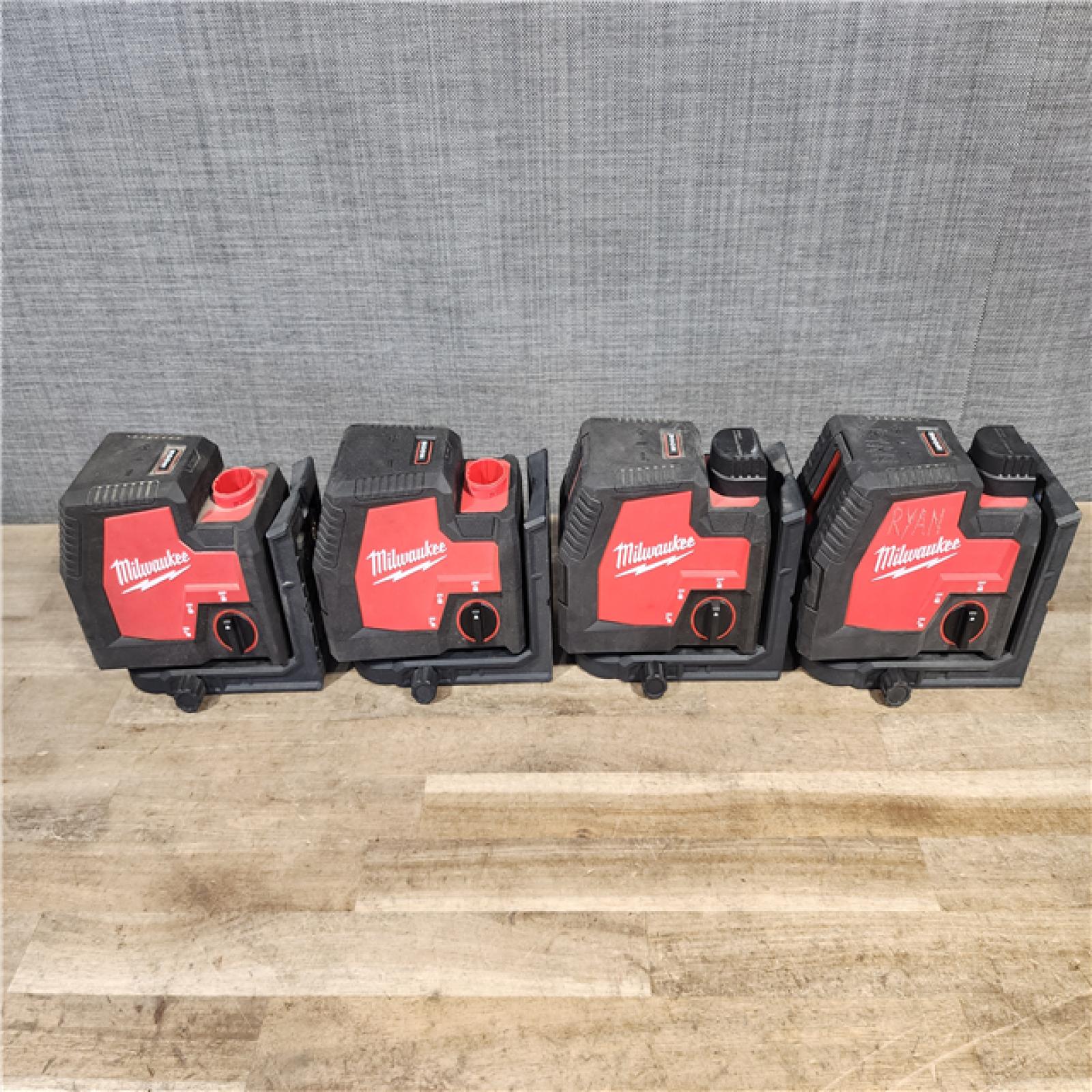 HOUSTON LOCATION - AS-IS MILWAUKEE 4 LASER TOOL COMBO
