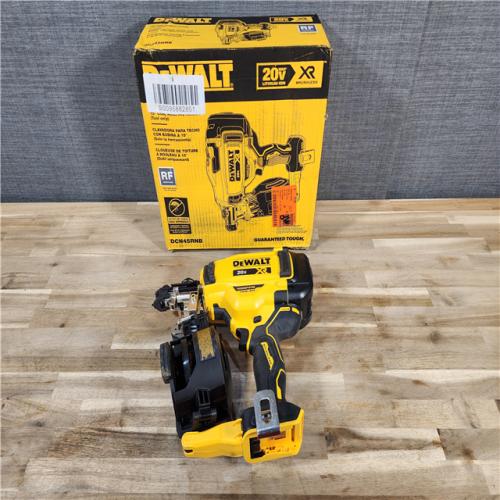 HOUSTON LOCATION - AS-IS DeWalt DCN45RNB 20V Max 15 Degree Cordless Coil Roofing Nailer (Tool Only)