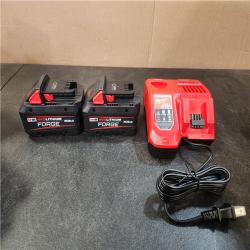 Phoenix NEW Milwaukee M18 18-Volt Lith-Ion Redlithium FORGE Starter Kit w/ 8. 0Ah Battery & Rapid Charger w/ 5.0 Ah Battery