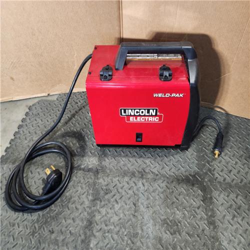 HOUSTON LOCATION - AS-IS LINCOLN ELECTRIC 180 Amp Weld-Pak 180i Multi-Process Stick/MIG/Flux-Core/TIG, 120V or 230V Aluminum Welder with Spool Gun Sold Separately