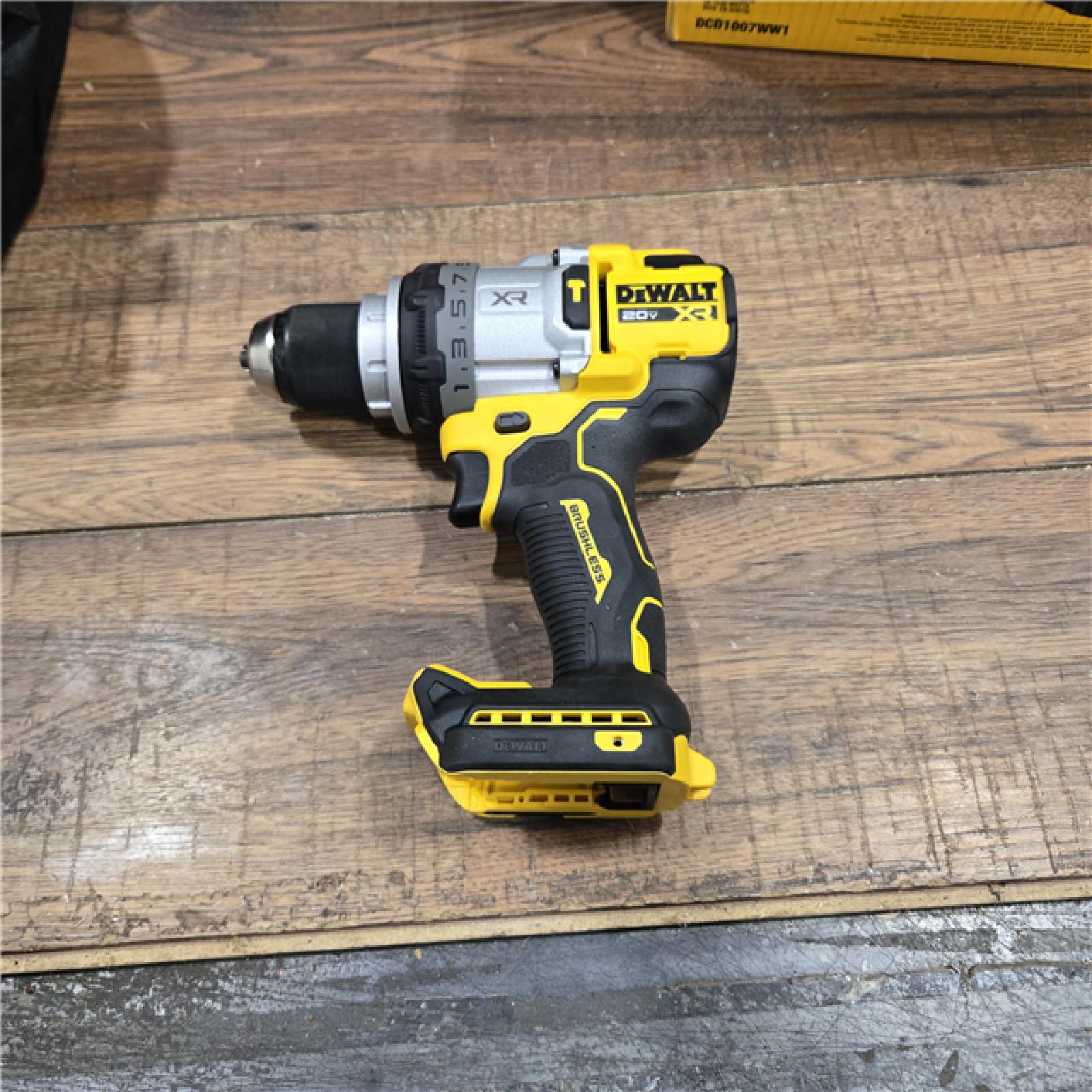 AS-IS DEWALT 20V XR Lithium-Ion Cordless Hammer Drill Kit with 8.0 Ah Battery, Charger and Kit Bag