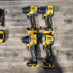 HOUSTON LOCATION - AS-IS DEWALT 4 TOOL COMBO KIT W/ (2) BATTERY & CHARGER