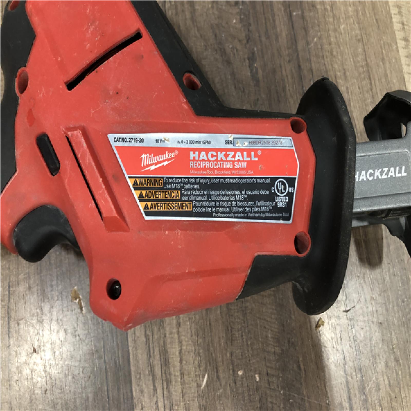 AS-IS Milwaukee FUEL 18V Lithium-Ion Brushless Cordless HACKZALL Reciprocating Saw (Tool-Only)