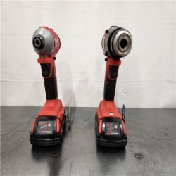 AS-IS- Milwaukee 18V Lithium-Ion Brushless Cordless Compact Drill/Impact Combo Kit