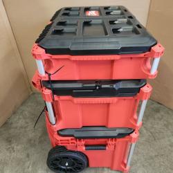Phoenix NEW Milwaukee PACKOUT 22 in. Rolling Tool Box  22 in. Large Tool Box and 22 in. Medium Tool Box ProSystem Low Profile Handle