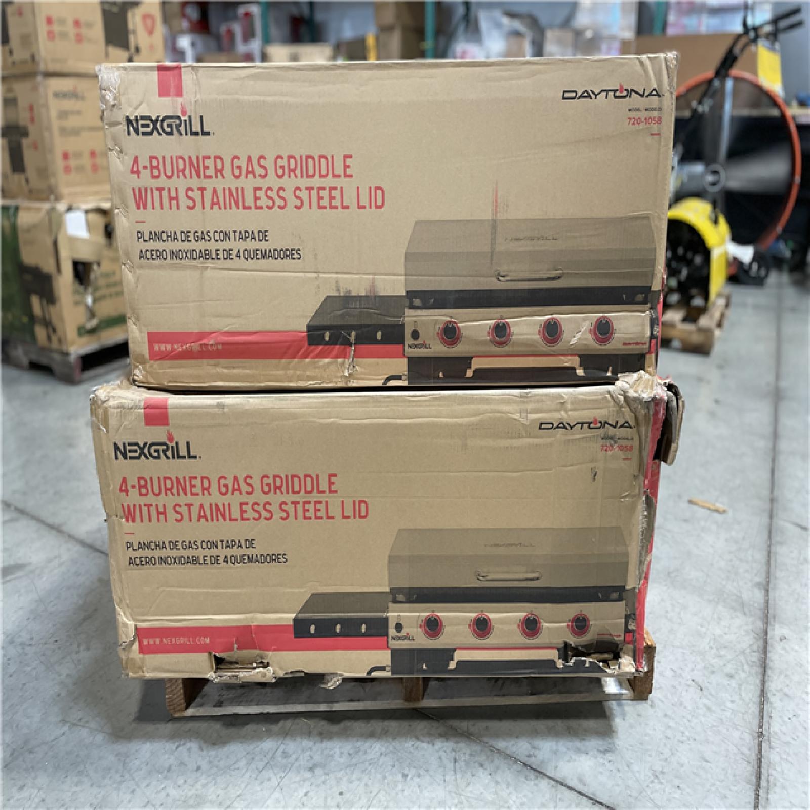 DALLAS LOCATION- NEXGRILL Daytona 4-Burner Propane Gas Grill 36 in. PALLET (2 UNITS)