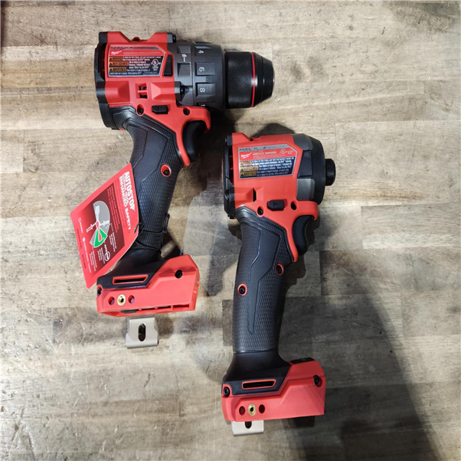 HOUSTON LOCATION - AS-IS MILWAUKEE FUEL 18V Lithium-Ion Brushless Cordless Hammer Drill and Impact Driver Combo Kit