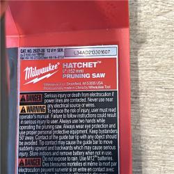 AS-IS Milwaukee FUEL 12V Lithium-Ion Brushless Battery 6 in. HATCHET Pruning Saw Kit
