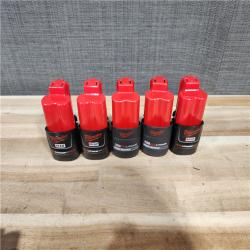 HOUSTON LOCATION - AS-IS MILWAUKEE BATTERY PACK QTY - 15