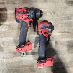 HOUSTON LOCATION - AS-IS MILWAUKEE FUEL 18V Lithium-Ion Brushless Cordless Hammer Drill and Impact Driver Combo Kit