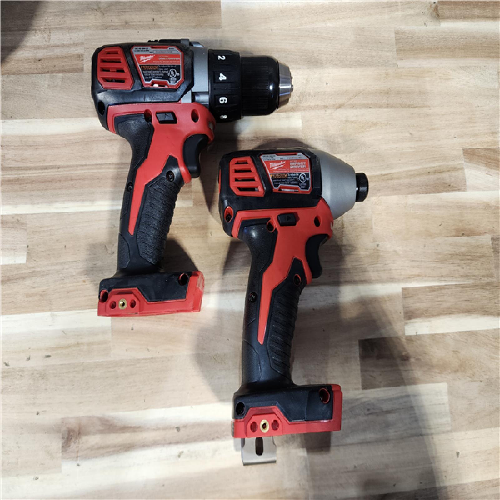HOUSTON LOCATION - AS-IS Milwaukee 18V Lithium-Ion Cordless Drill Driver/Impact Driver Combo Kit