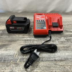 AS-IS Milwaukee 18-Volt Lithium-Ion XC Starter Kit with One 5.0Ah Battery and Charger