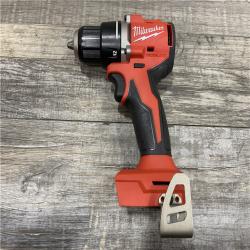 AS-IS Milwaukee 18V Lithium-Ion Brushless Cordless 1/2 in. Compact Drill/Driver Kit