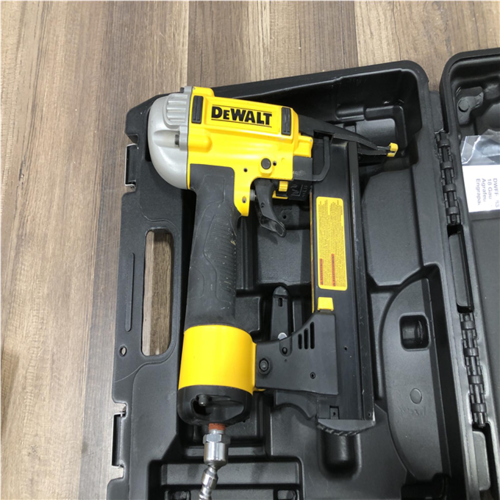 AS-IS DEWALT Pneumatic 18-Gauge 1/4 in. Crown Corded Stapler