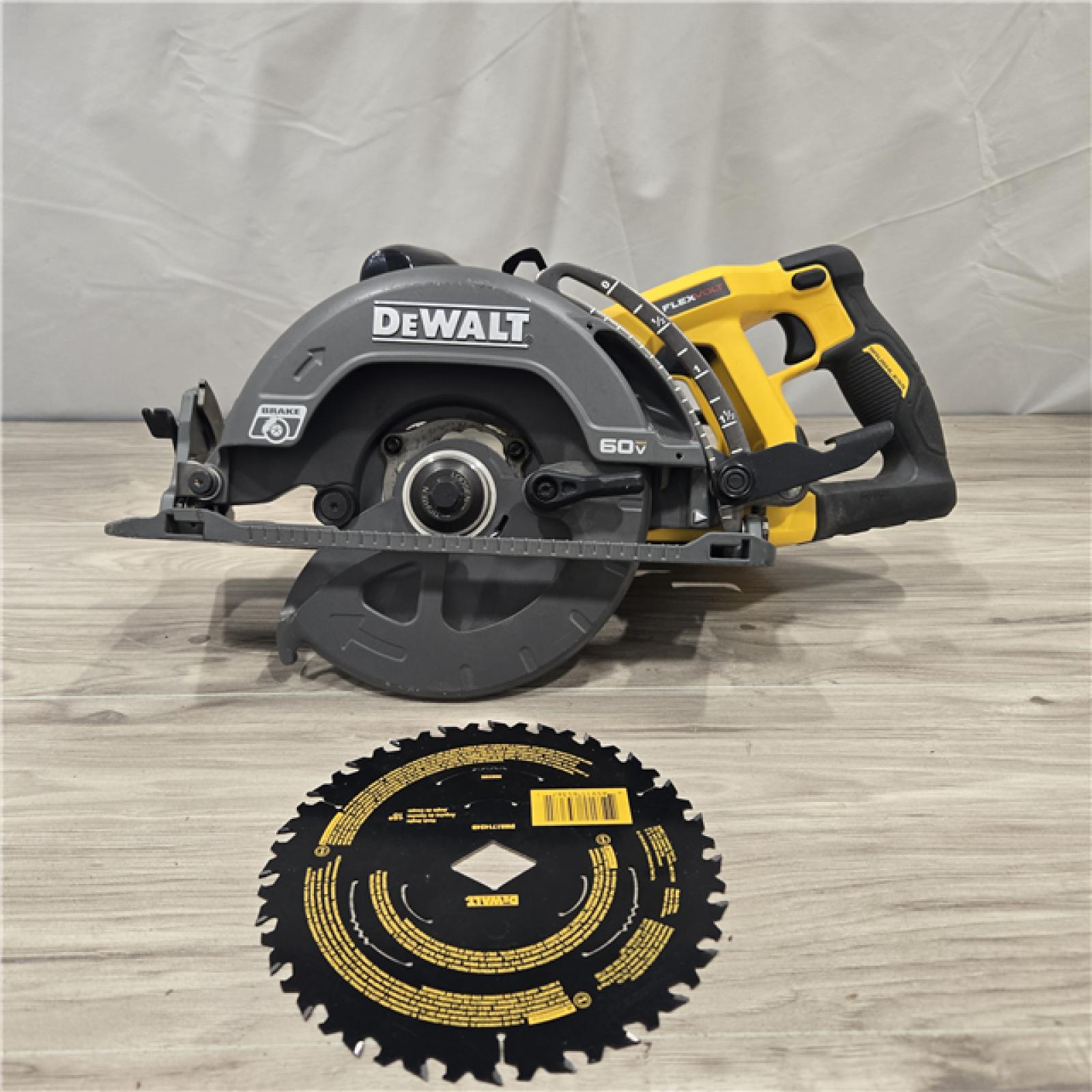 AS-IS DEWALT FLEXVOLT 60V MAX Cordless 7-1/4 in. Wormdrive Style Circular Saw (Tool Only)