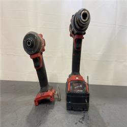 AS-IS - MILWAUKEE FUEL 18V Lithium-Ion Brushless Cordless Hammer Drill and Impact Driver Combo Kit