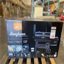 DALLAS LOCATION - OKLAHOMA JOE'S Longhorn Offset Charcoal Smoker and Grill with 1060 sq. in. Cooking Area in Black