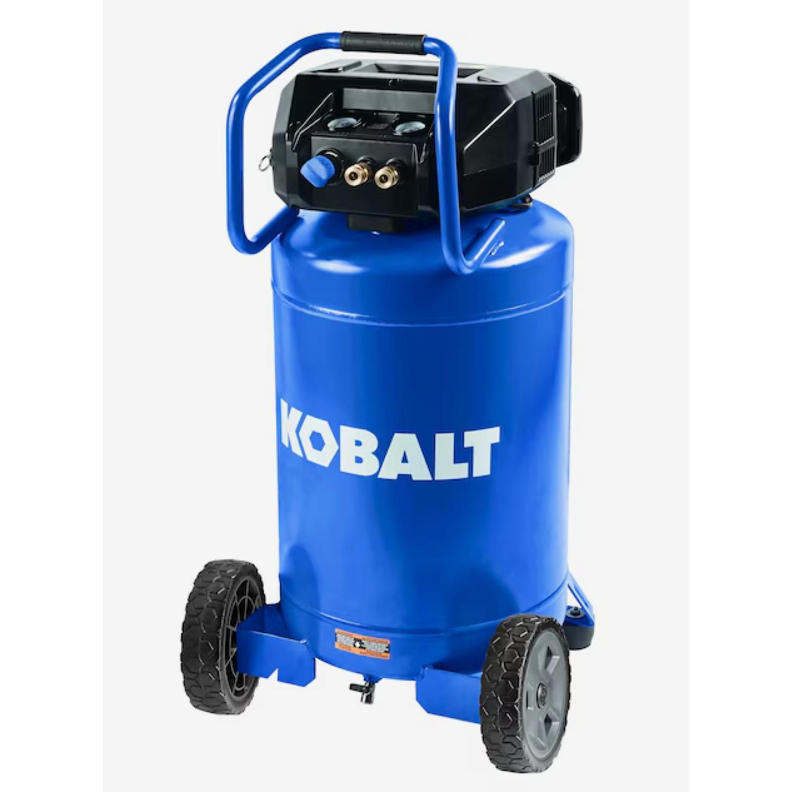 DALLAS LOCATION - Kobalt 20-Gallon Portable Electric 175 PSI Vertical Air Compressor PALLET -(8 UNITS)