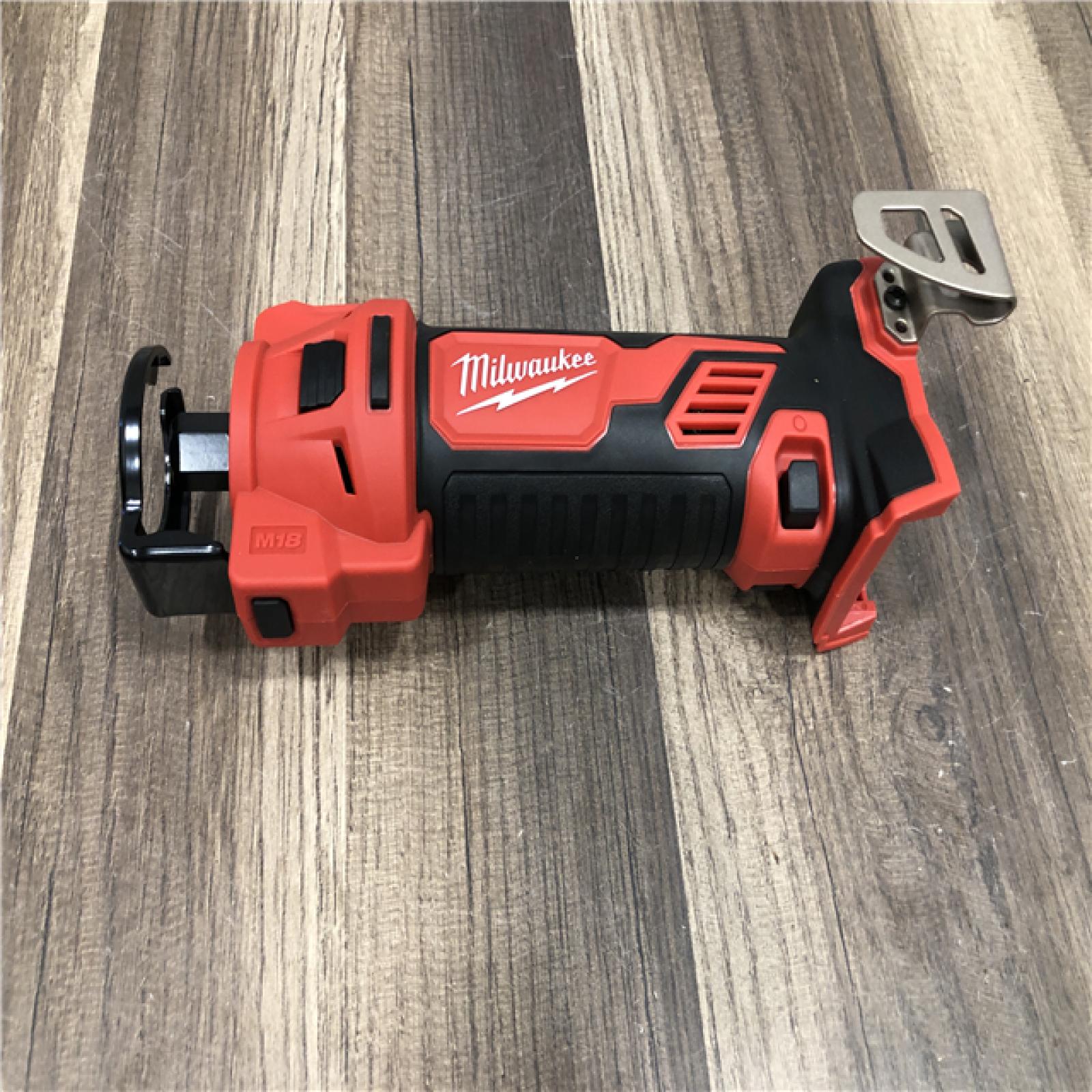 AS-IS Milwaukee 18V Lithium-Ion Cordless Drywall Cut Out Rotary Tool (Tool-Only)