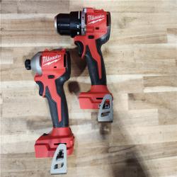 HOUSTON LOCATION - AS-IS Milwaukee 18-Volt Lithium-Ion Brushless Cordless Compact Hammer Drill/Impact Combo Kit