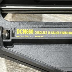 AS-IS DEWALT 20V MAX XR 16-Gauge Electric Cordless Angled Finishing Nailer Kit