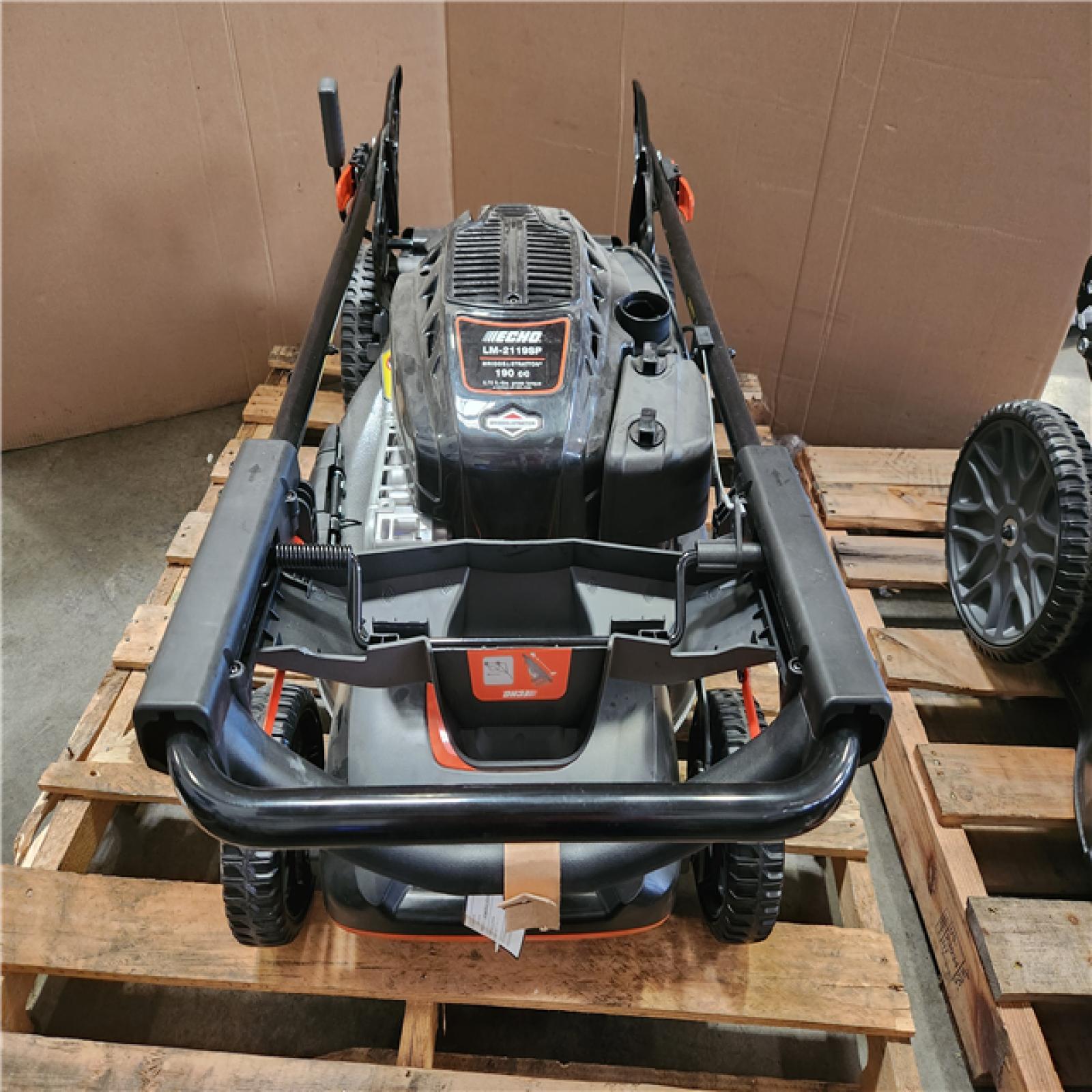 Phoenix LIKE NEW ECHO 21 in. 190 cc Briggs and Stratton Gas 3-in-1 Dual Blade RWD Self-Propelled Lawn Mower with Single Lever Deck Adjustment (No Bag)