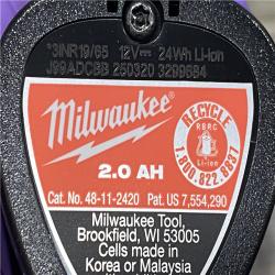 AS-IS Milwaukee FUEL 12V Lithium-Ion Brushless Cordless 4-in-1 Installation 3/8 in. Drill Driver Kit