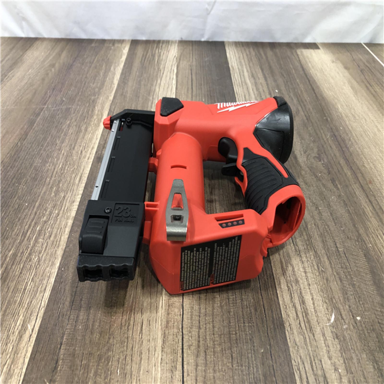 AS-IS Milwaukee 12-Volt 23-Gauge Lithium-Ion Cordless Pin Nailer (Tool-Only)