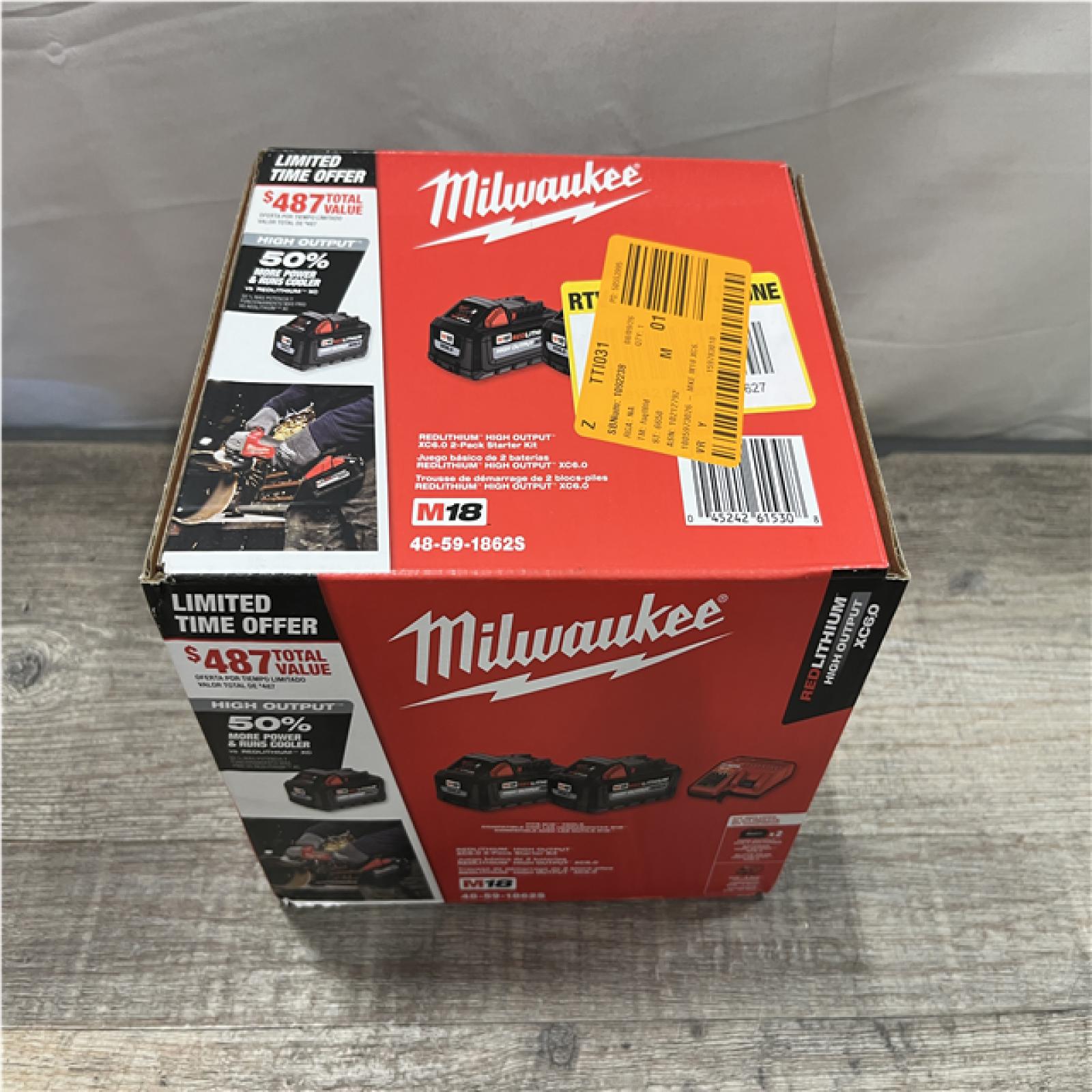 NEW - Milwaukee 18-Volt Lithium-Ion High Output Starter Kit