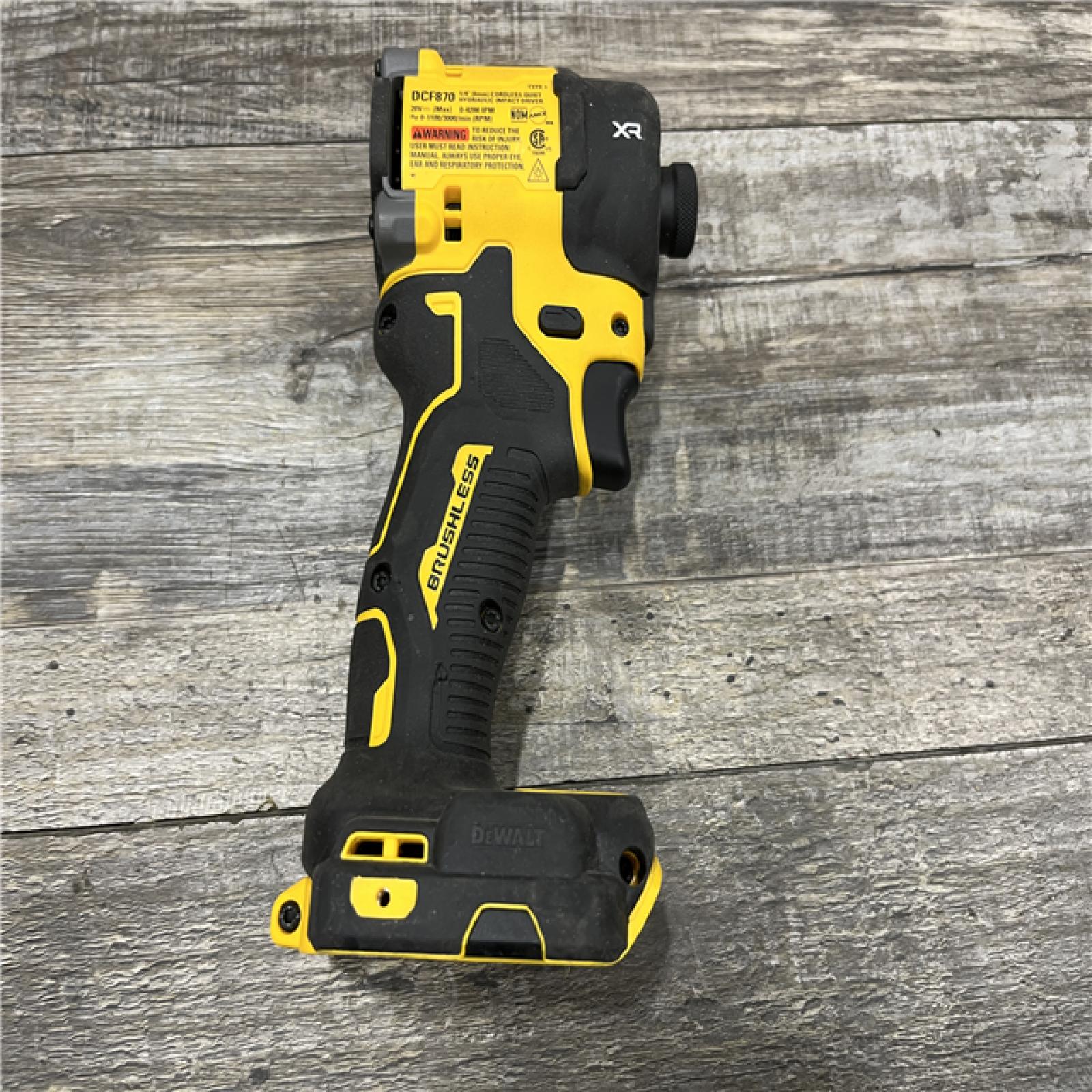 AS-IS DEWALT 20V XR Brushless Cordless 1/4 in. Quiet Hydraulic Impact Driver (Tool-Only)