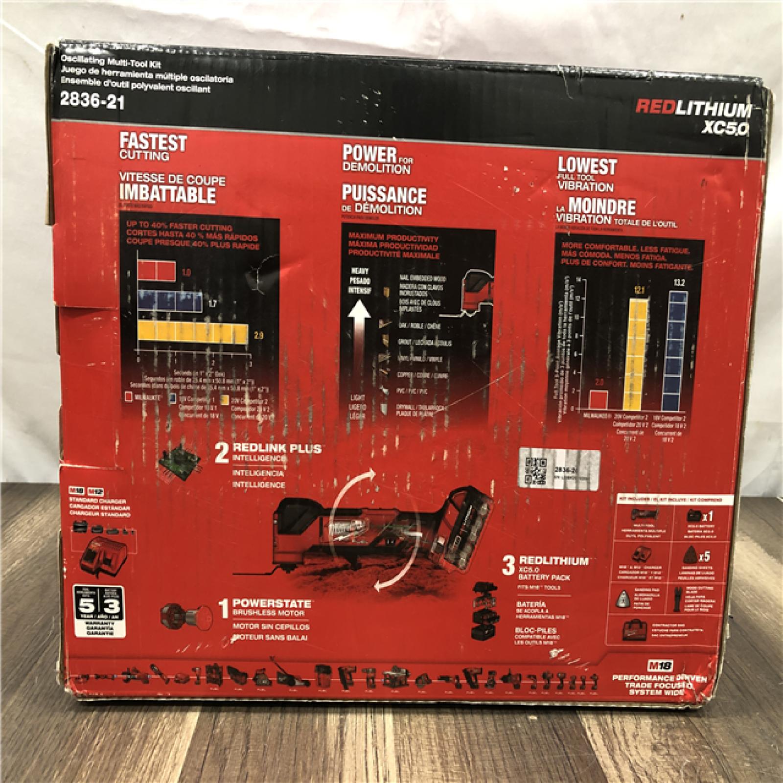 NEW- Milwaukee  FUEL 18V Lithium-Ion Cordless Brushless Oscillating Multi-Tool Kit