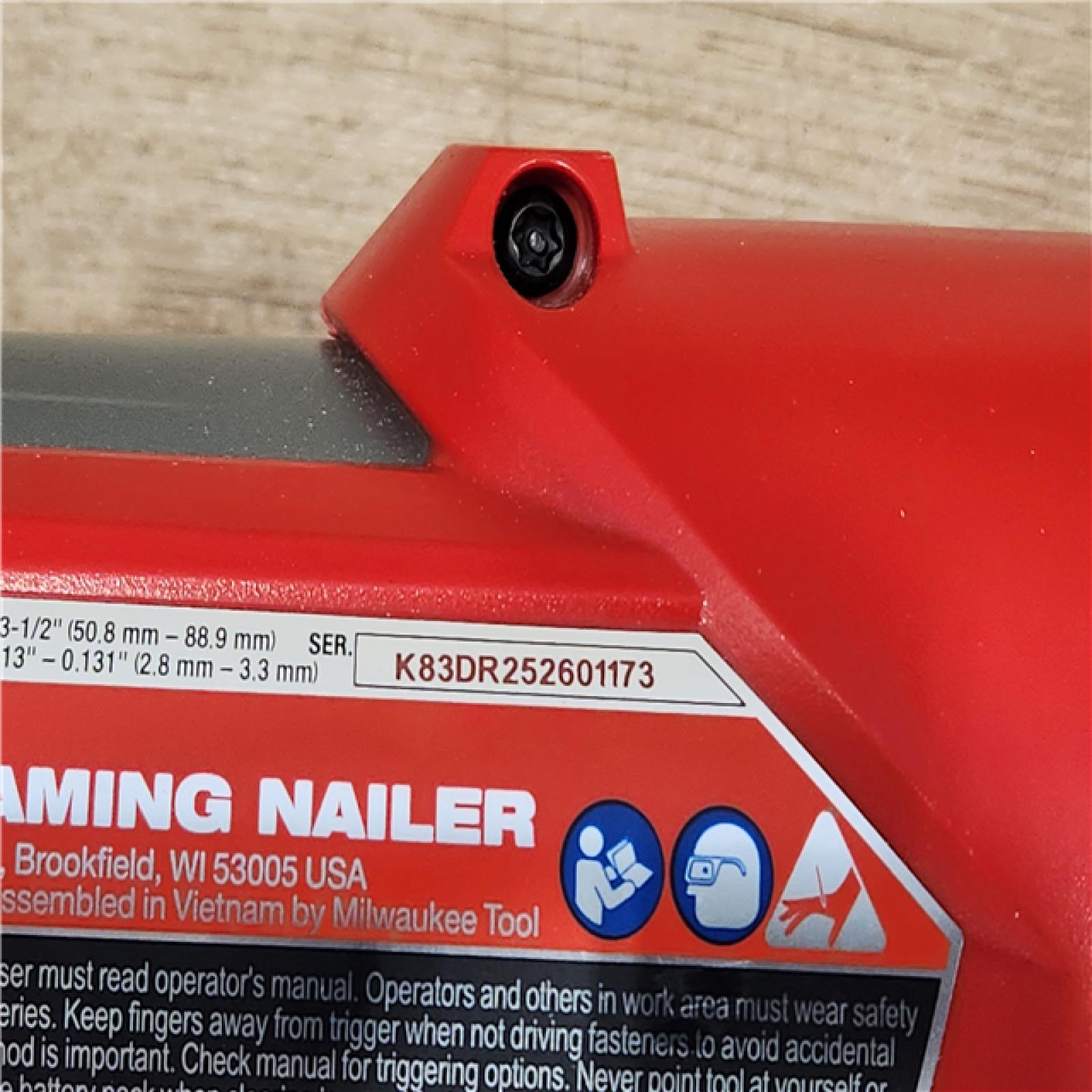 AS-IS- MILWAUKEE 21 DEGREE FRAMING NAILER (TOOL ONLY)