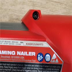 AS-IS- MILWAUKEE 21 DEGREE FRAMING NAILER (TOOL ONLY)